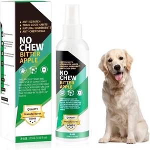 lot 21444 image: Bitter Apple Spray for Dogs to Stop Chewing, 175ML No Chew Spray for Dogs, Natural Dog Deterrent Spray for Pet Behavior Training, Indoor & Outdoor Safe, Alcohol FreeNon-ToxicNo Sting & No Smell