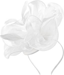 lot 21500 image: DRESHOW Fascinators Hat Tea Party Headwear Ribbons Feathers on a Headband and a Clip for Women