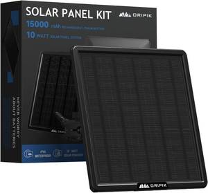 lot 21504 image: Trail Camera Solar Panel 6V9V12V Game Camera Solar Panel Charger kit Build-in 15000mAh Rechargeable Lithium Battery with USB-AUSB-C, IP66 Water-Resistant