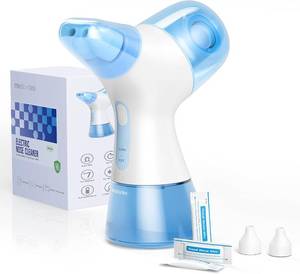 lot 21515 image: Nasal Irrigation System, Electric Sinus Rinse Machine with 30 Salt Packets, Dual Water Tank Self-Cleaning and Automatic Waste Collection, Nasal Washer for Congestion & Sinus Care (Large)