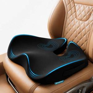 lot 21522 image: SitCushion Car Seat Cushion for Long Driving   X Large Memory Foam Seat Cushion for Sciatica & Tailbone Pain Relief, Orthopedic Coccyx Cushion with Non-Slip Bottom, Back Pillow for Car, Truck (Black)