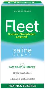 lot 21534 image: Fleet Laxative Saline Enemas for Constipation Relief for Adults, Fast and Effective, 4.5 Fl Oz Each