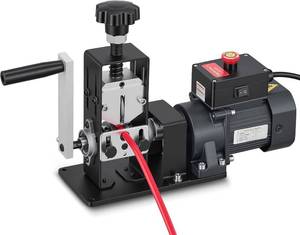 CREWORKS Electric Wire Stripper Machine, Wire Stripper Electrical for 0.06"-0.9" (1.5-22 mm) Copper Wires with 3 Operation Modes, Wire Stripper Tool with Hand Crank for Scrap Wire Recycling - Retail: $129.99