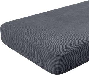 lot 21677 image: Hokway Large Couch Cushion Covers Stretch Cushion Covers Sofa Seat Cushion Slipcover Protector(Gray, Large)