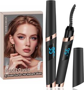 lot 21705 image: Heated Eyelash Curler- Eye lash Curlers Heat- 4 Temperature Mode- Rechargeable Lash Curler for Makeup Natural Curling Eye Lashes and 24 Hours Long Lasting - Black 2026 Updated New Model U3