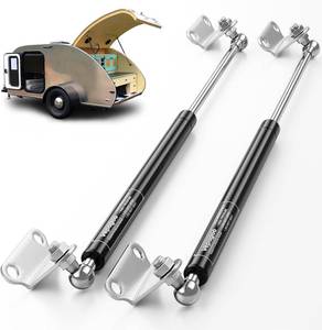 lot 21727 image: Vepagoo 36 Inch 250Lb1112N Gas Struts Shock Spring with Mounting Brackets, Lift Supports for RV Bed Heavy-Duty Lid Box Trailer Cover Hatch Basement Door Window (Fit 235lb-265lb Lid), 2pcs (1pair)