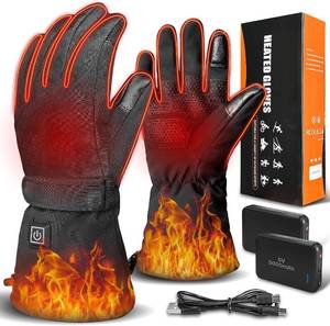 lot 21760 image: Heated Gloves for Men - Rechargeable Electric Battery Heated Gloves for Men and Women Touchscreen Winter Thermal Glove with 3 Heating Levels Waterproof for Hunting#3