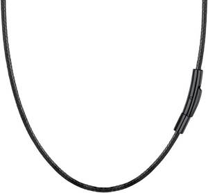 lot 21791 image: PROSTEEL Waterproof Leather Necklace Cord for Men, 2MM3MM, 16-30, with Stainless Steel Clasp, DIY Chain for Pendant, Come with Box