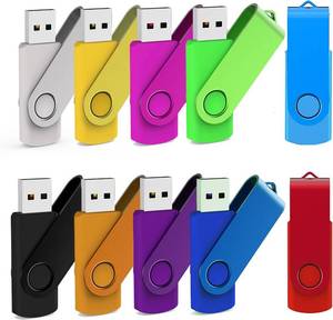 lot 21813 image: 32GB 10 Colors USB Flash Drive,MAKACTUA USB 2.0 Thumb Drives Swivel Memory Stick Jump Pen Zip Drive