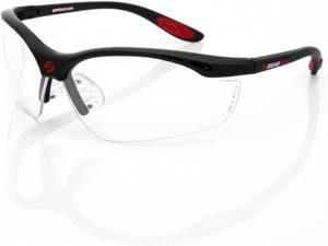 lot 21826 image: Gearbox Vision Eye Protection with Hard Case, Black FrameClear Lens