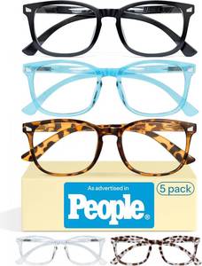lot 21854 image: CCVOO 4.0 Reading Glasses for Women, Eye Glasses, Blue Light Readers, Cheaters