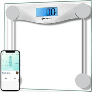 lot 21804 image: Etekcity Glass Digital Body Weight Bathroom Scale