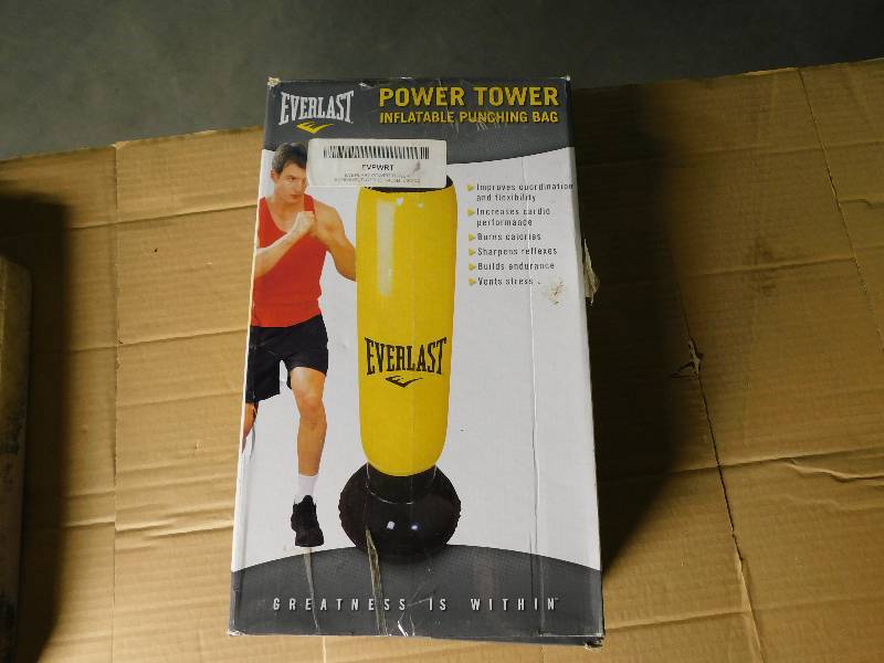 Everlast Tower Inflatable Punching Bag New Old Stock Martial Everlast Tower Inflatable Punching Bag New Old Stock Martial Arts Mmc Equipment Auction Equip Bid
