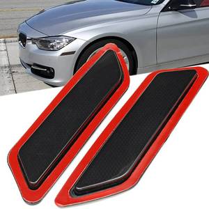 lot 294 image: KYYET Compatible with BMW F30 F31 2012 2013 2014 2015 3-Series Front Bumper Side Marker Reflector Pair(Smoke Lens) - Retail $19