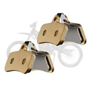lot 435 image: JFG RACING Front or Rear Brake Pads for Electric Dirt Bike,2 Pcs Dirtbike Brake Pads for Surron Light Bee XLBXTalaria Sting MX3 and R MX4X160X260 - Retail $22