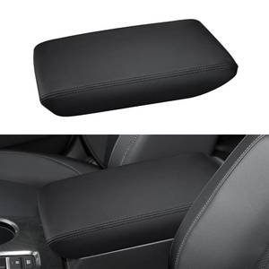 lot 438 image: INTGET Center Console Cover for 2025 2026 Honda Civic Accessories 2022 2023 2024 Leather Interior 11th gen Civic Sport Hatchback Car Arm Rest Armrest Cover Lid Protector Seat Elbow (Black Stitches) - Retail $17