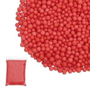 lot 440 image: PATIKIL Foam Beads, 2-3mm Foam Balls, Mini Small Balls Polystyrene Beads for DIY Craft Supplies Wedding Party Art Homemade, Red - Retail $8