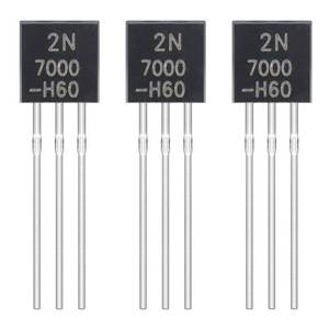 lot 443 image: ALLECIN 2N7000 Mosfet Transistor TO-92 N-Channel Feld Effect Transistor 200mA 60V  - Retail $8