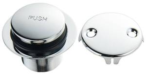 lot 453 image: NANSHINE Bathtub Drain Kit with Two-Hole Overflow Faceplate, Tip Toe Tub Trim Assembly, Tub Drain Conversion Kit, Bathtub Drain Stopper Replacement (Chrome) - Retail $8,150