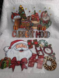 lot 1307 image: Christmas Current Mood Ho Ho Ho Santa DTF Transfer Set