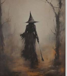 lot 1332 image: Witch in the Mist Frameless Canvas Print