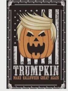 Trumpkin Make Halloween Great Again Garden Flag