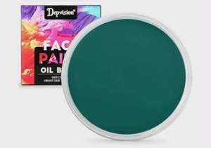 lot 1337 image: Depvision Oil Based Face Paint - Bright Green 30g