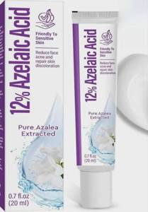 lot 1363 image: 12% Azelaic Acid Cream 0.7 fl oz (20ml) - Pure Azalea Extracted