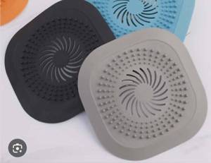 lot 1369 image: Silicone Shower Drain Hair Catcher Set of 2