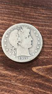 lot 60552 image: 1911-S Barber Silver Half Dollar