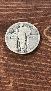 lot 60557 image: 1928 Standing Liberty Silver Quarter Dollar