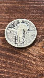 lot 60559 image: 1925 Standing Liberty Silver Quarter Dollar