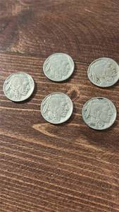 lot 60562 image: 1936 Buffalo Nickel Collection - Set of 5