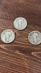 lot 60564 image: Standing Liberty Silver Quarter Set 1928 1929 1930