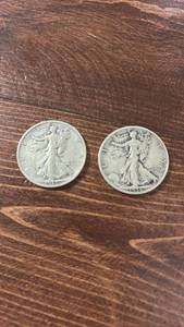 lot 60565 image: 1935 & 1936 Walking Liberty Silver Half Dollar 2-Coin Set
