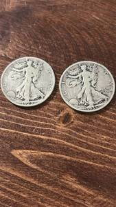 lot 60569 image: 1929 & 1935 Walking Liberty Silver Half Dollar Coin Set