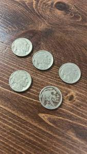lot 60577 image: Buffalo Nickel Collection - Lot of 5