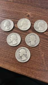 lot 60579 image: Washington Silver Quarter Collection (1935-1957) - Lot of 6