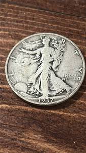 lot 60587 image: 1937-S Walking Liberty Silver Half Dollar