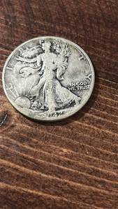 lot 60595 image: 1942 Walking Liberty Silver Half Dollar