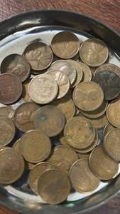 lot 60602 image: Lincoln Wheat Penny Collection - Lot of Approximately 50 Coins