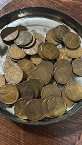 lot 60603 image: Lincoln Wheat Penny Collection - Approximately 50 Coins Lot