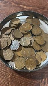 lot 60604 image: Lincoln Wheat Penny Collection - Lot of Approximately 60 Coins