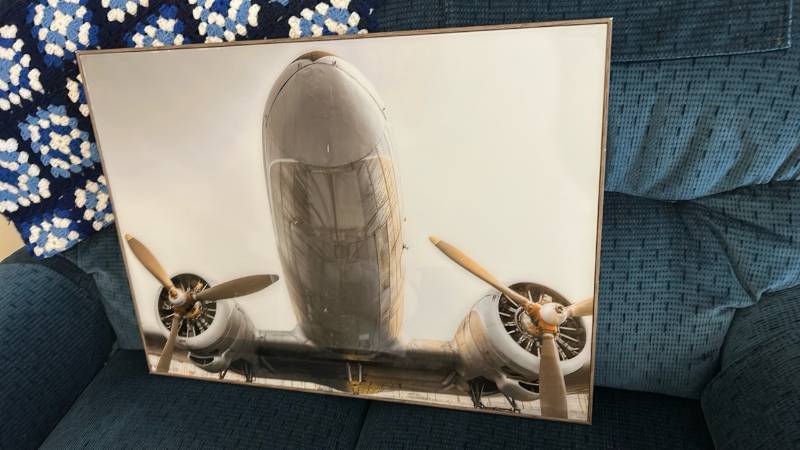 lot 707 image: Twin Engine Aircraft Framed Photography Print
