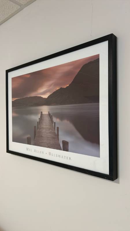 lot 713 image: Mel Allen Ullswater Lake Dock Photography Print