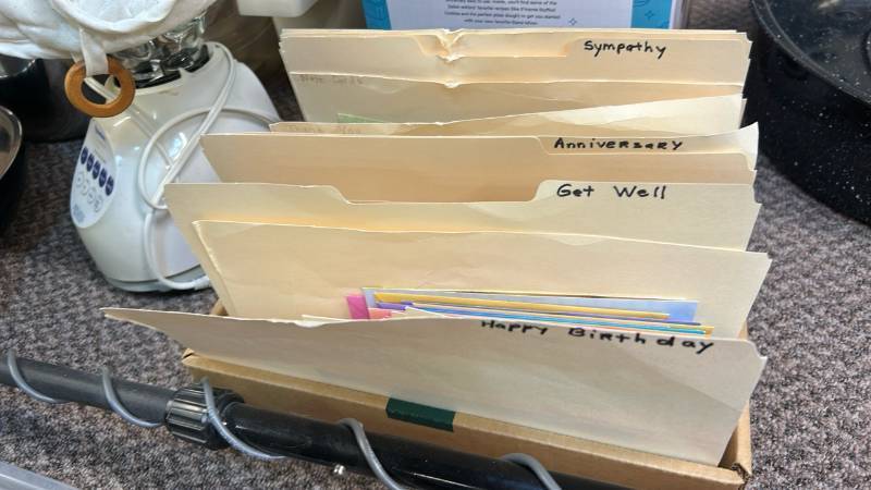 lot 748 image: Greeting Card Collection with Organized Filing System