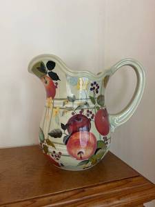 lot 235 image: Tracy Porter Fruitful Tapestry Collection Hand Painted Ceramic Pitcher