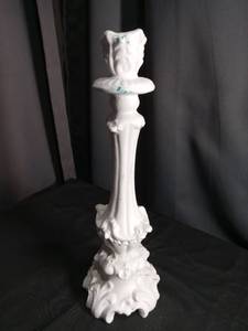 lot 5527 image: Rebirth Italian White Porcelain Candle Holder with Floral Design