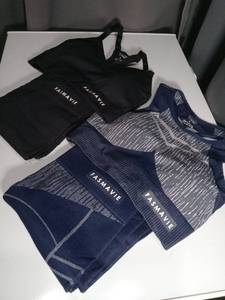 lot 5063 image: FASMAVIE Womens Activewear Set - Sports Bras and Leggings Bundle