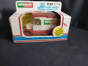 lot 50338 image: ERTL Howards BrandDiscount 1913 Model T Delivery Die-Cast Metal Bank